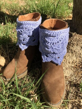 Luna Mandala Crochet Boot Cuffs