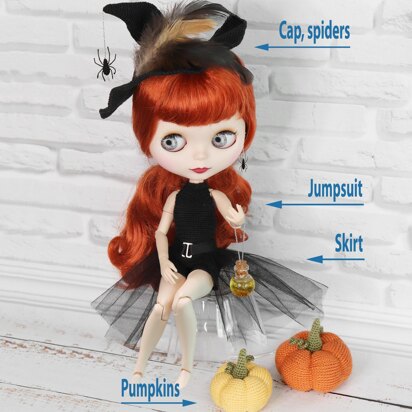 Halloween Witch for Blythe doll