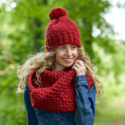 Ruby Lace Hat & Scarf in West Yorkshire Spinners - WYS1000284/ DFP0037 - Downloadable PDF