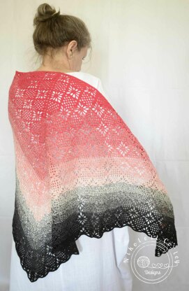 Ruby's Diamonds Shawl