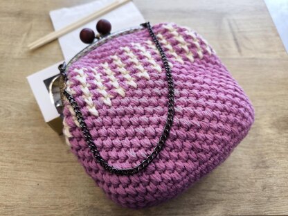 Vintage Fuchsia Purse Handbag