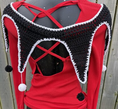 Pompom Crochet Collar