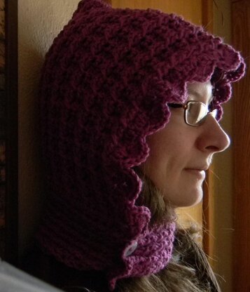 Cabled Hooded Cowl