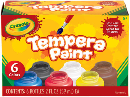 Crayola Tempera Paint 2oz 6/Pkg - 155851