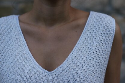 VITTORIA, cotton jumper with or without sleeves