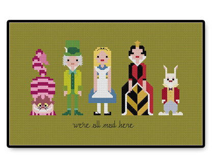 Alice in Wonderland - PDF Cross Stitch Pattern
