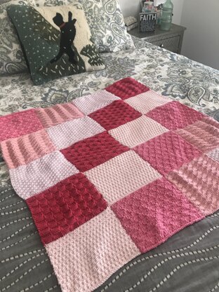 Sampler Blanket in Pinks