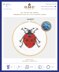 DMC Seven Spot Ladybird Cross Stitch Kit (with 5in hoop) - 5in