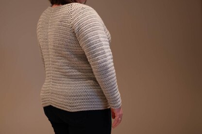 Classic Crochet Raglan Pullover
