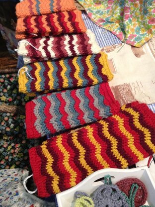 'Earn Your Stripes' Crochet Mitts