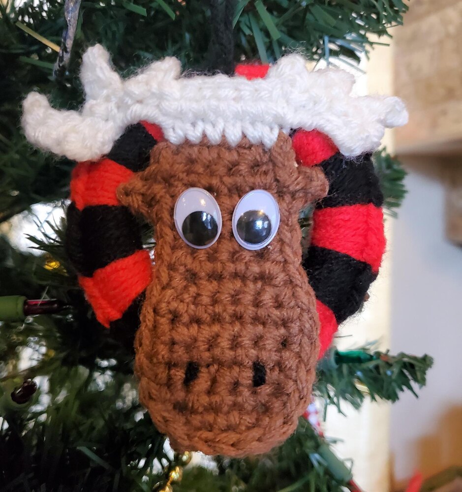 Moose Ornament Crochet pattern by Lisa Ferrel | LoveCrafts moose-ornament-crochet-pattern-by-lisa-ferrel-lovecrafts