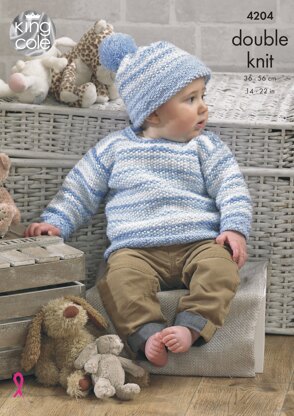 Baby Set in King Cole DK - 4204 - Downloadable PDF