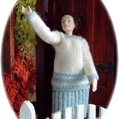 1:12th scale ladies jumper and skirt c. 1927