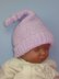 Baby Garter Stitch Topknot Pixie Hat