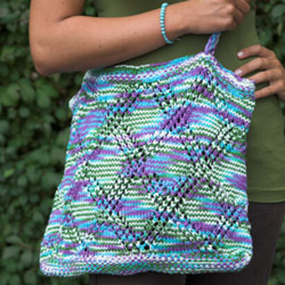 Tote in Plymouth Yarn Fantasy Naturale - 2287 - Downloadable PDF - knitting pattern