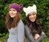 Cabled Cat Ears Hat