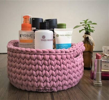 Recycled (t-shirt) yarn basket-100