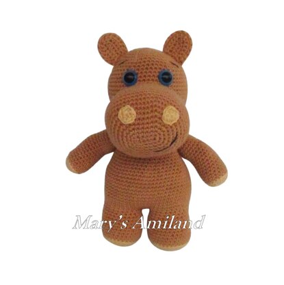 Archie Hippo the Ami - Amigurumi Crochet Pattern