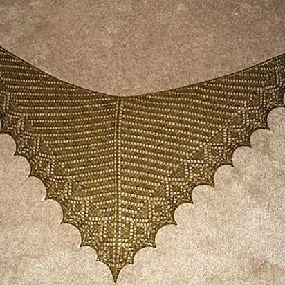 Miss Woodhouse Shawlette - knitting pattern