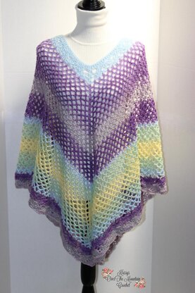 Mesh Over Brook Poncho