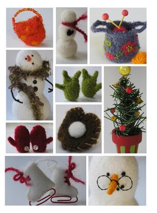 Felted Snowman Accessories