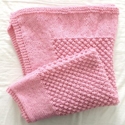 Raspberry Blanket - knitting pattern