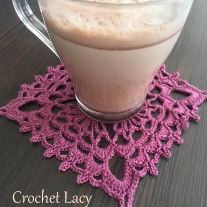 Crochet Lacy Granny Square pattern