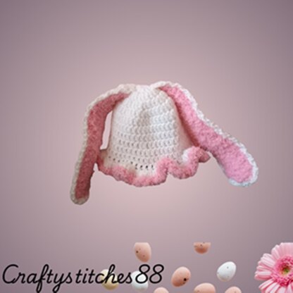 Newborn Bunny Easter Crochet Pattern Set PDF – 3 Month Baby Diaper Outfit Pattern