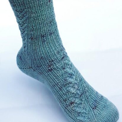 Winding Path Lace Socks