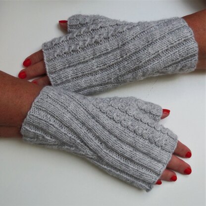 Fingerless mitts for charity