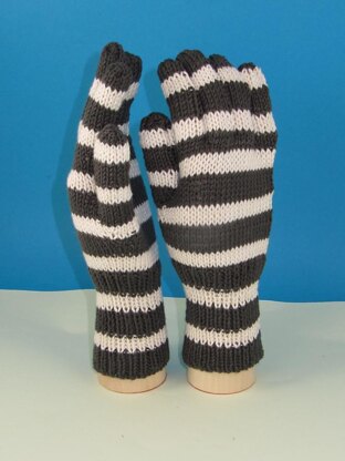 Easy Stripe Gloves