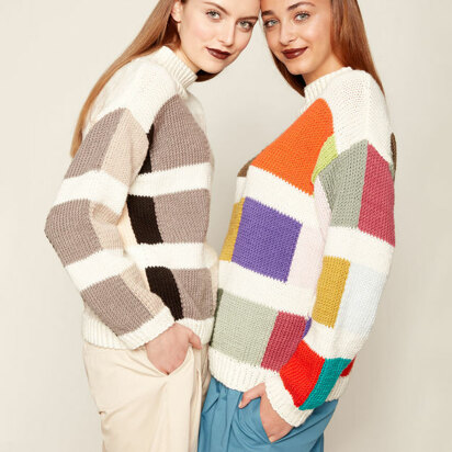 Colour Swatch Sweater in Caron x Pantone - Downloadable PDF