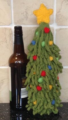 Christmas Tree Wine Bottle Cover