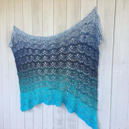 Ocean Waves Shawl