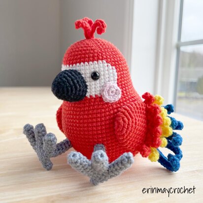 Percy the Parrot by erinmaycrochet