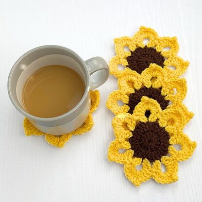 Sunflower Coaster Set