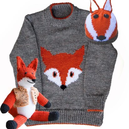 Fox sweater, hat & toy