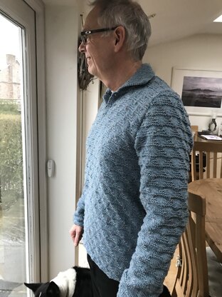 Men's textured jumper