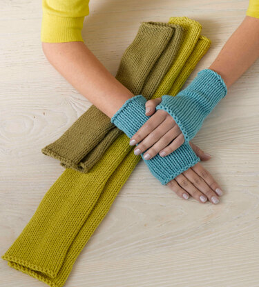 Phoenix Gauntlets in Lion Brand Cotton-Ease - 90665AD