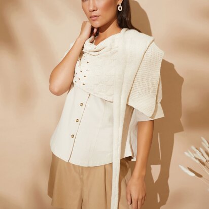 Ecru Top in Rowan Cotton Cashmere - RM004-00007-UK - Downloadable PDF