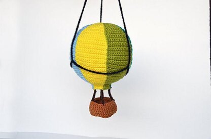 Hot Air Balloon Crochet Pattern, Hot Air Balloon Amigurumi