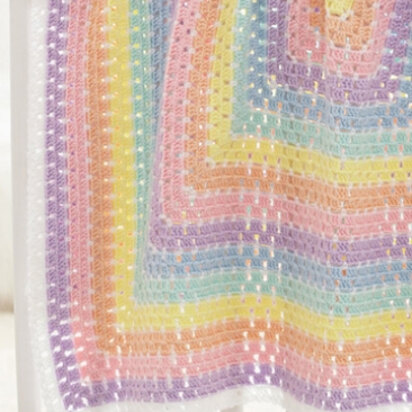 Baby Blanket Squared in Caron Simply Soft - Downloadable PDF