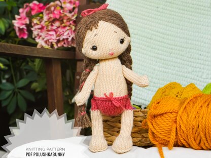 Knitting Pattern - 10''/25cm Baby Doll