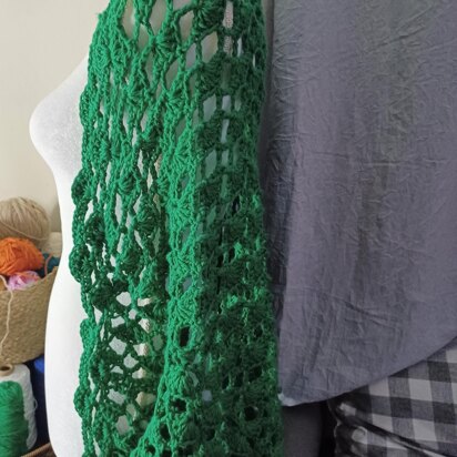 SHELL STITCH CROCHET LACE SHRUG