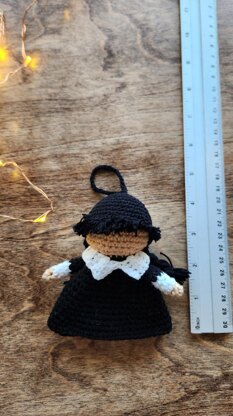Wednesday Addams Angel Keychain and Bag Charm