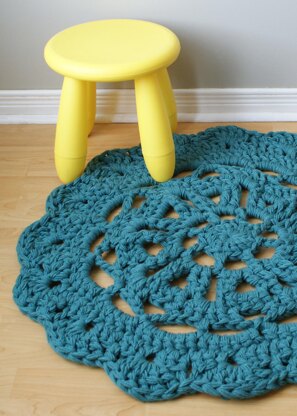 Super Chunky Doily Rug / Blanket 8 Styles (30"-66" diameter)