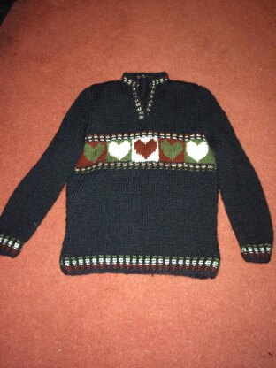 Ladies chunky knit sweater