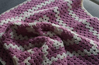 Granny square baby blanket