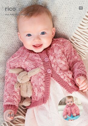 Cardigans in Rico Baby Classic Print DK & Classic DK - 838 - Downloadable PDF