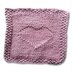 February: Heart Washcloth